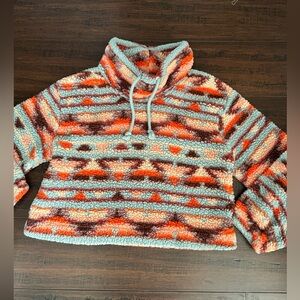 Aztec Print Wild Fable Sherpa Pullover